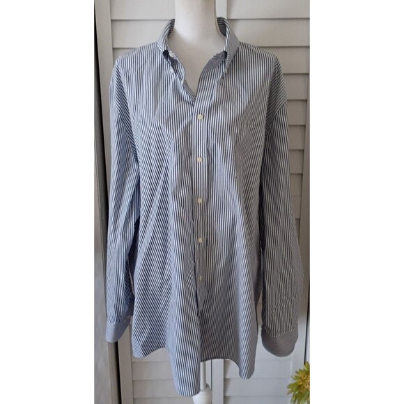 Lauren Ralph Lauren‎ Unisex long sleeve striped button down collared T 19 36/37 - Picture 1 of 10